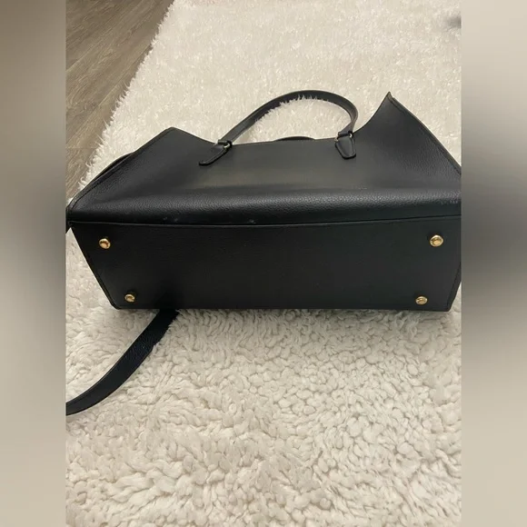 Coach Black Tote with Structured Design and Metallic Accents - Picture 7 of 7